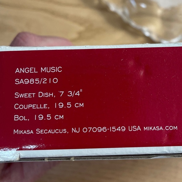 Mikasa Angel Music Sweets  Candy Dish Christmas Angel with Trumpet Organic Shape - Picture 4 of 6